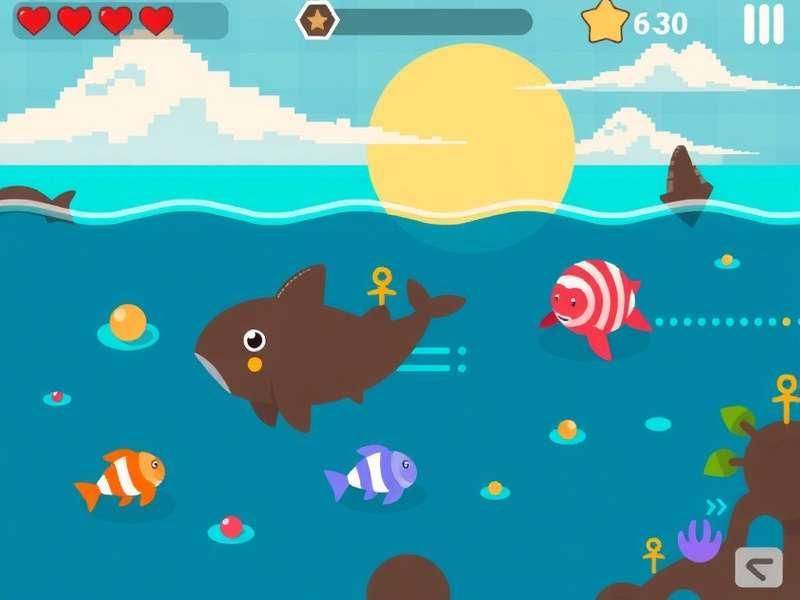 Pixel Choco Ocean Explorer game screenshot